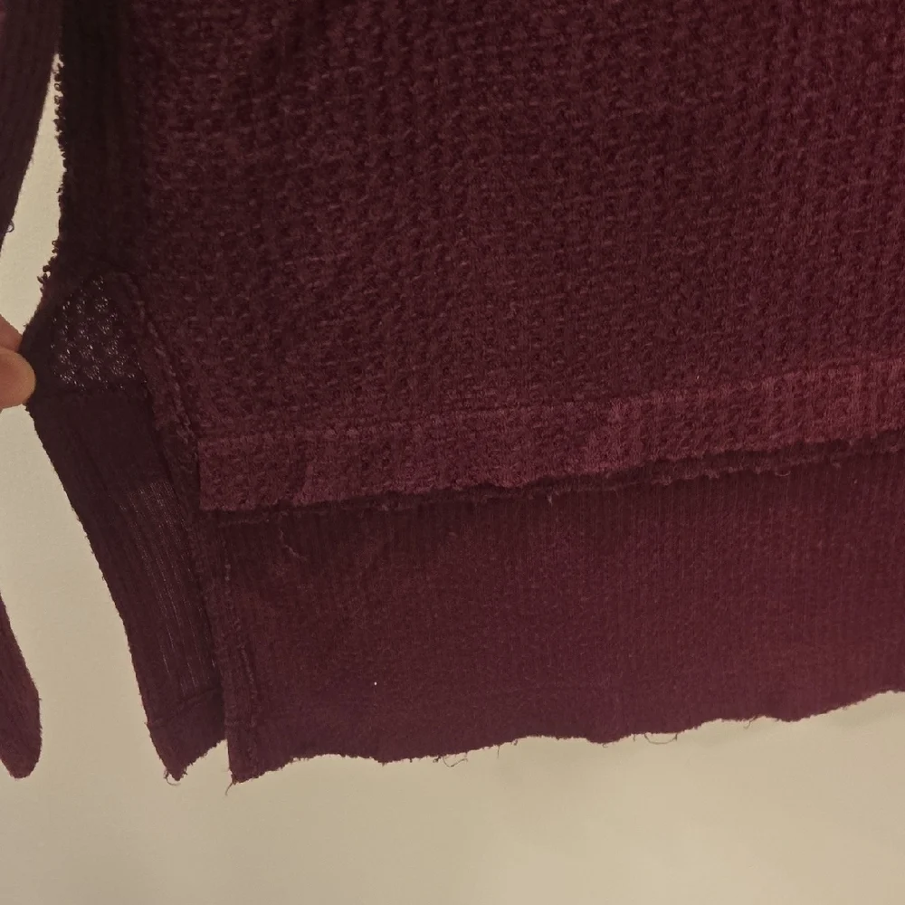 We The Free Burgundy Tunic Top S - Picture 6 of 9